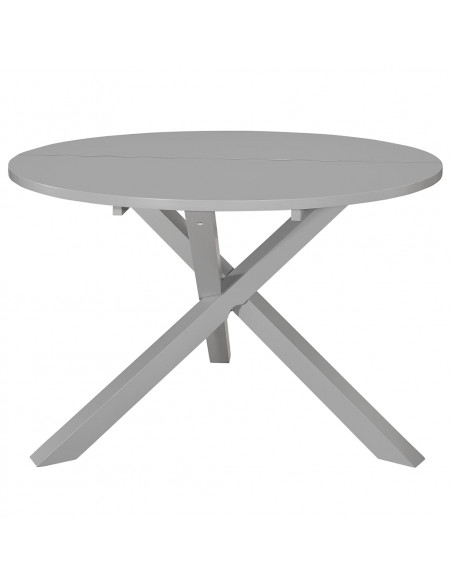 Tavolo da Pranzo Grigio 120x75 cm in MDF