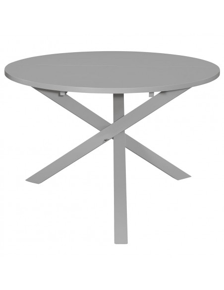 Tavolo da Pranzo Grigio 120x75 cm in MDF