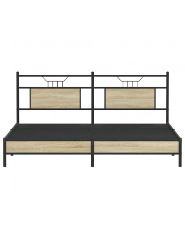 Giroletto senza Materasso Rovere Sonoma 183x213cm in Truciolato