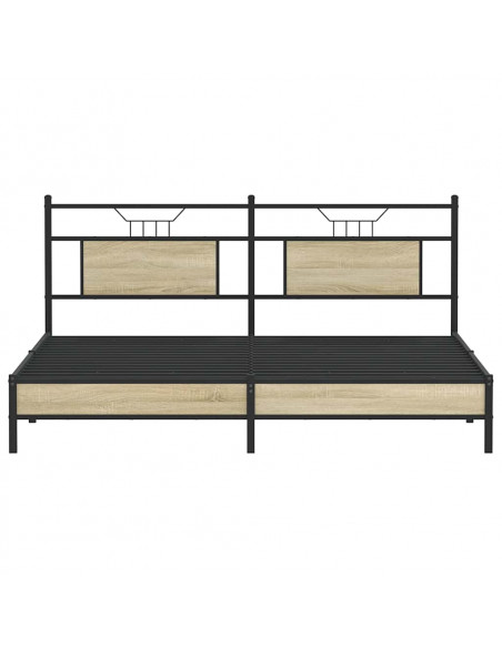 Giroletto senza Materasso Rovere Sonoma 183x213cm in Truciolato