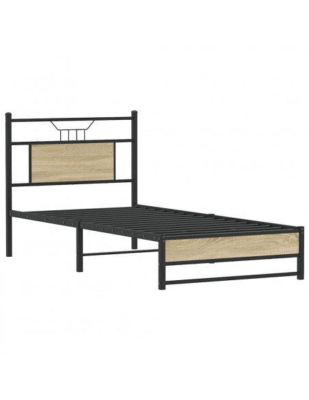 Giroletto senza Materasso Rovere Sonoma 75x190 cm in Truciolato