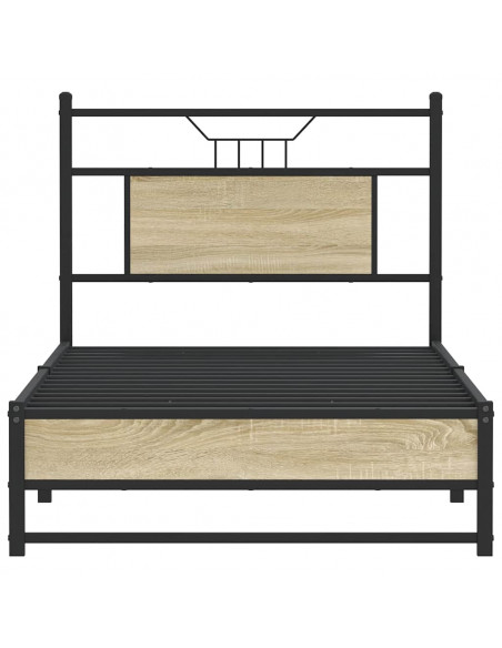 Giroletto senza Materasso Rovere Sonoma 75x190 cm in Truciolato