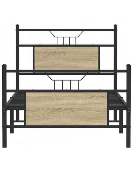 Giroletto senza Materasso Rovere Sonoma 90x190 cm in Truciolato