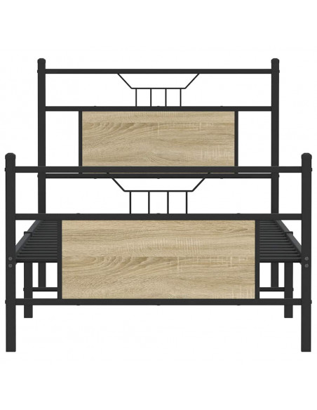 Giroletto senza Materasso Rovere Sonoma 80x200 cm in Truciolato