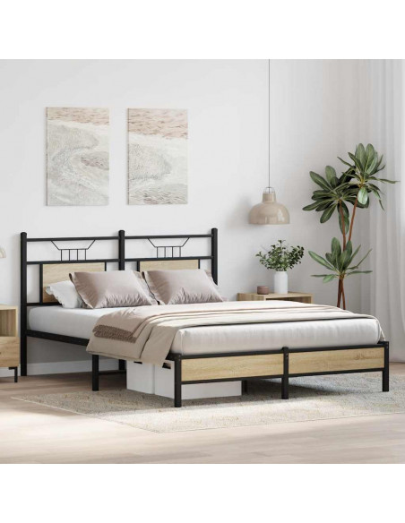 Giroletto senza Materasso Rovere Sonoma 140x190cm in Truciolato