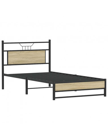 Giroletto senza Materasso Rovere Sonoma 100x200cm in Truciolato