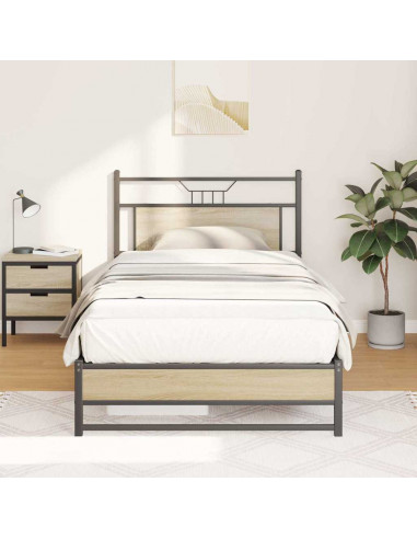 Giroletto senza Materasso Rovere Sonoma 100x200cm in Truciolato