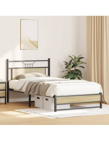 Giroletto senza Materasso Rovere Sonoma 100x200cm in Truciolato