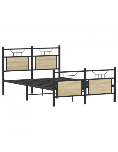 Giroletto senza Materasso Rovere Sonoma 120x190cm in Truciolato