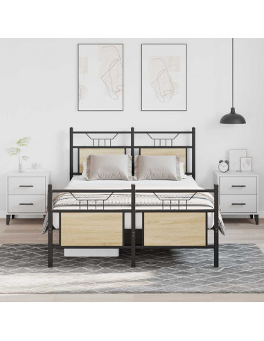 Giroletto senza Materasso Rovere Sonoma 120x190cm in Truciolato