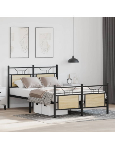 Giroletto senza Materasso Rovere Sonoma 120x190cm in Truciolato