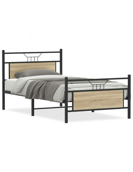 Giroletto senza Materasso Rovere Sonoma 107x203cm in Truciolato