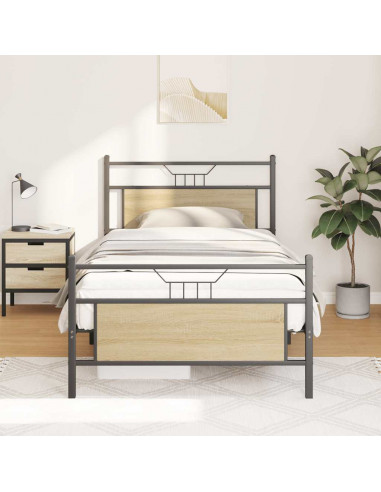 Giroletto senza Materasso Rovere Sonoma 107x203cm in Truciolato