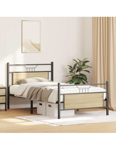 Giroletto senza Materasso Rovere Sonoma 107x203cm in Truciolato