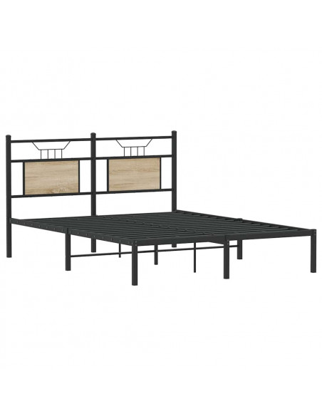 Giroletto senza Materasso Rovere Sonoma 137x190cm in Truciolato
