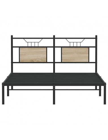 Giroletto senza Materasso Rovere Sonoma 137x190cm in Truciolato