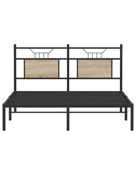 Giroletto senza Materasso Rovere Sonoma 137x190cm in Truciolato