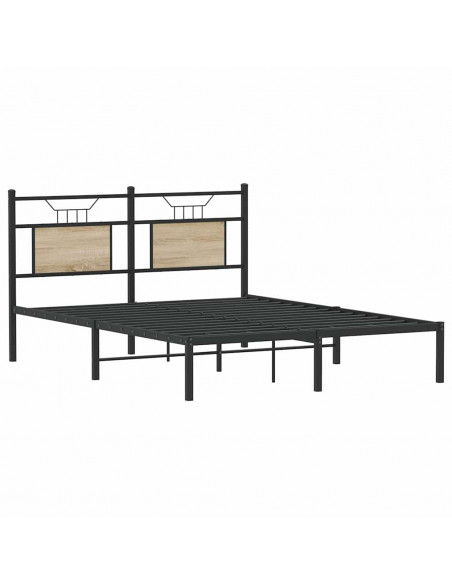 Giroletto senza Materasso Rovere Sonoma 140x190cm in Truciolato