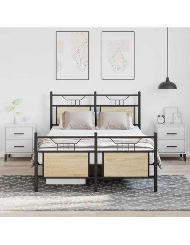 Giroletto senza Materasso Rovere Sonoma 120x200cm in Truciolato