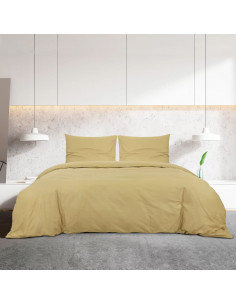 Set Copripiumino Tortora 225x220 cm in Microfibra Leggera 2