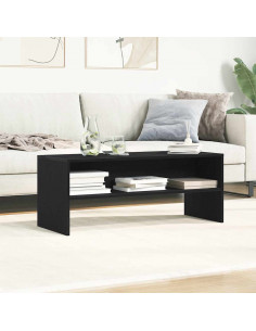 Mobile Porta TV Rovere Nero 100x40x40 cm in Legno Multistrato 2