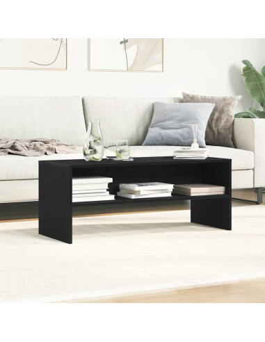 Mobile Porta TV Rovere Nero 100x40x40 cm in Legno Multistrato