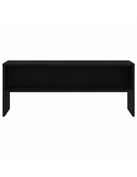 Mobile Porta TV Rovere Nero 100x40x40 cm in Legno Multistrato