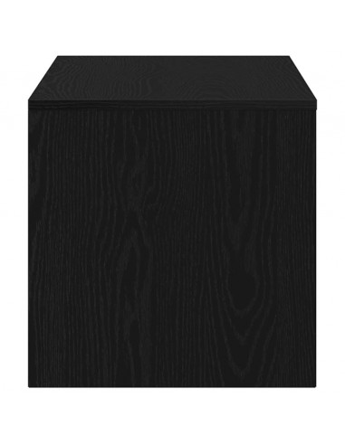 Mobile Porta TV Rovere Nero 100x40x40 cm in Legno Multistrato