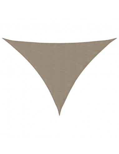 Parasole a Vela Oxford Triangolare 5x5x6 m Grigio Talpa