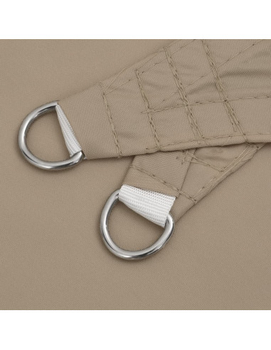 Parasole a Vela Oxford Triangolare 5x5x6 m Grigio Talpa