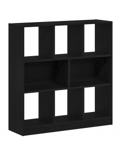 Libreria Rovere Nero 97,5x29,5x100 cm in Legno Multistrato