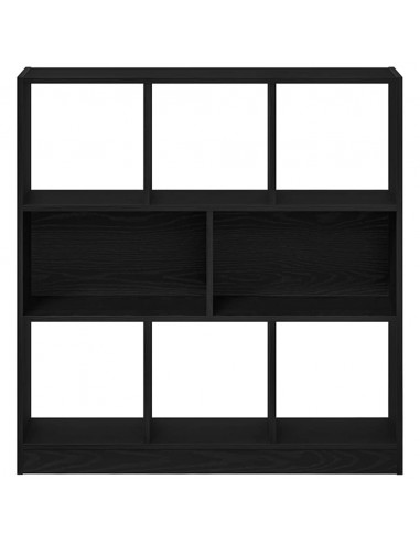 Libreria Rovere Nero 97,5x29,5x100 cm in Legno Multistrato