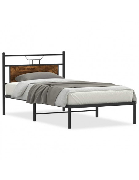 Giroletto senza Materasso Rovere Fumo 107x203 cm in Truciolato