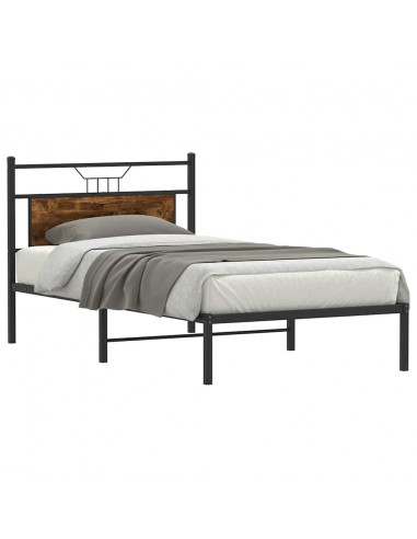 Giroletto senza Materasso Rovere Fumo 107x203 cm in Truciolato