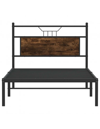 Giroletto senza Materasso Rovere Fumo 107x203 cm in Truciolato