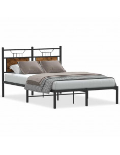 Giroletto senza Materasso Rovere Fumo 120x190 cm in Truciolato