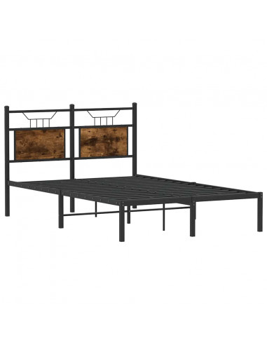 Giroletto senza Materasso Rovere Fumo 120x190 cm in Truciolato