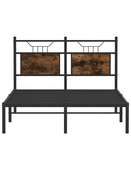 Giroletto senza Materasso Rovere Fumo 120x190 cm in Truciolato