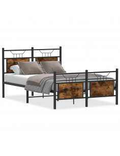 Giroletto senza Materasso Rovere Fumo 120x190 cm in Truciolato