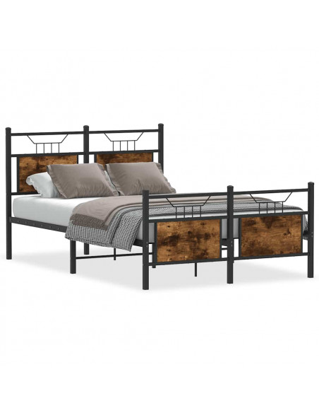 Giroletto senza Materasso Rovere Fumo 120x190 cm in Truciolato