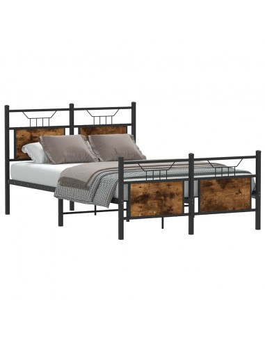 Giroletto senza Materasso Rovere Fumo 120x190 cm in Truciolato