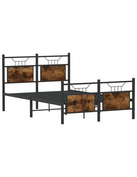 Giroletto senza Materasso Rovere Fumo 120x190 cm in Truciolato