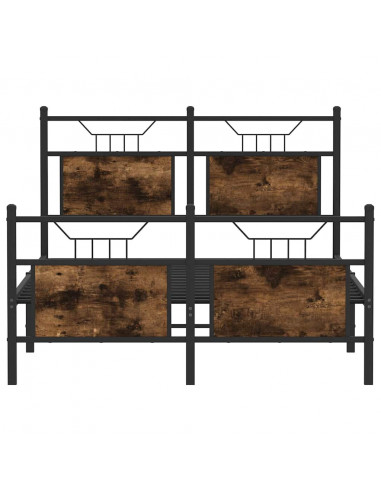 Giroletto senza Materasso Rovere Fumo 120x190 cm in Truciolato