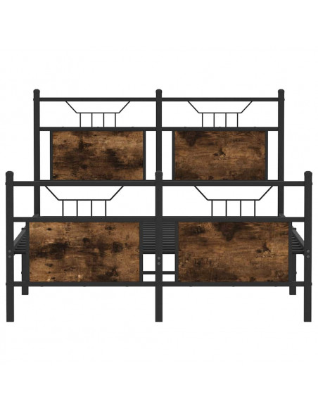 Giroletto senza Materasso Rovere Fumo 120x190 cm in Truciolato