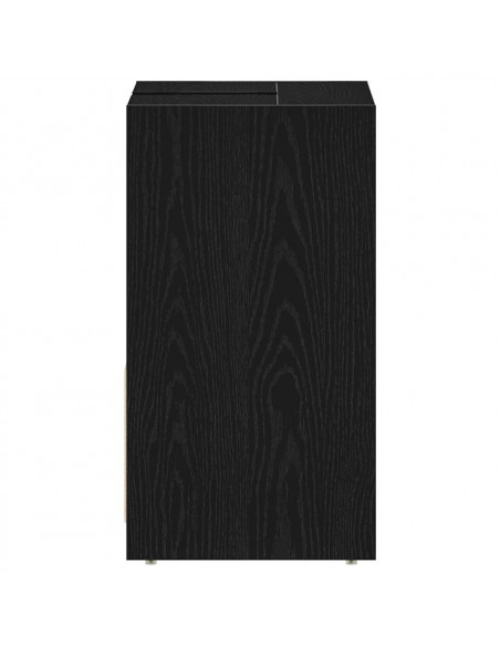 Armadietto Bagno Rovere Nero 60x33x60 cm Legno Ingegnerizzato