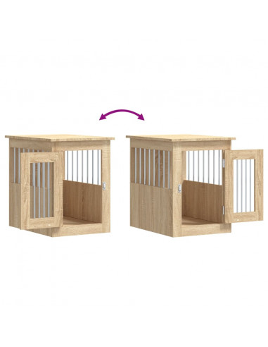 Gabbia Cani da Arredamento Rovere Sonoma 45x62x59cm Multistrato