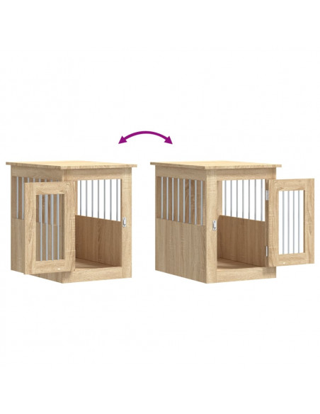 Gabbia Cani da Arredamento Rovere Sonoma 45x62x59cm Multistrato