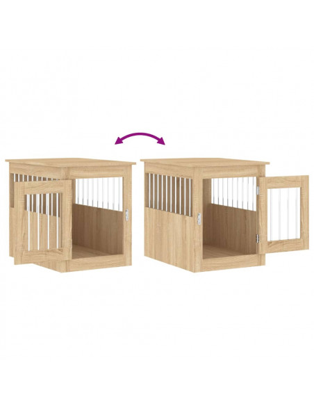 Gabbia Cani da Arredamento Rovere Sonoma 55x75x65cm Multistrato