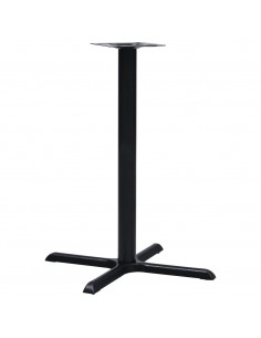 Gamba per Tavolino da Bar Nero 76x76x107cm in Ghisa