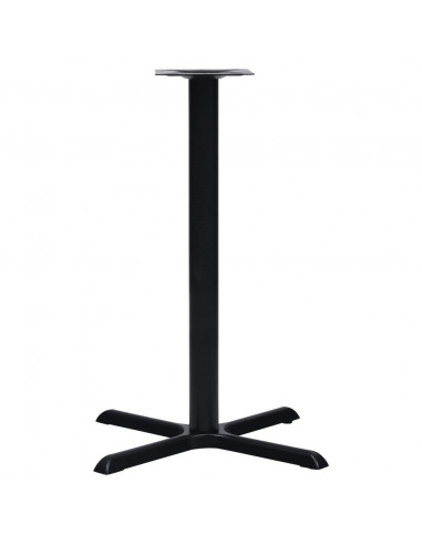 Gamba per Tavolino da Bar Nero 76x76x107cm in Ghisa